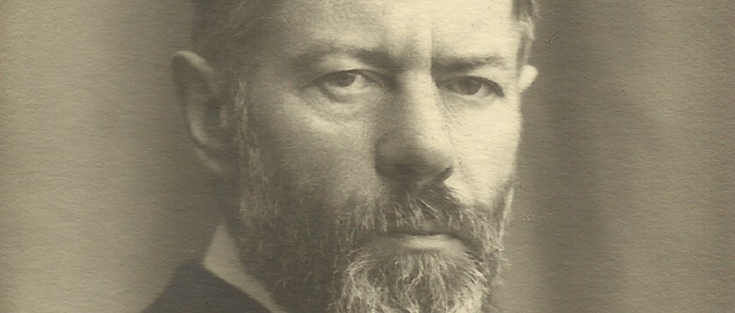 Historisches Porträt von Max Weber