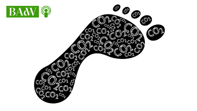 Ökologischer Fußabdruck Symbolbild
