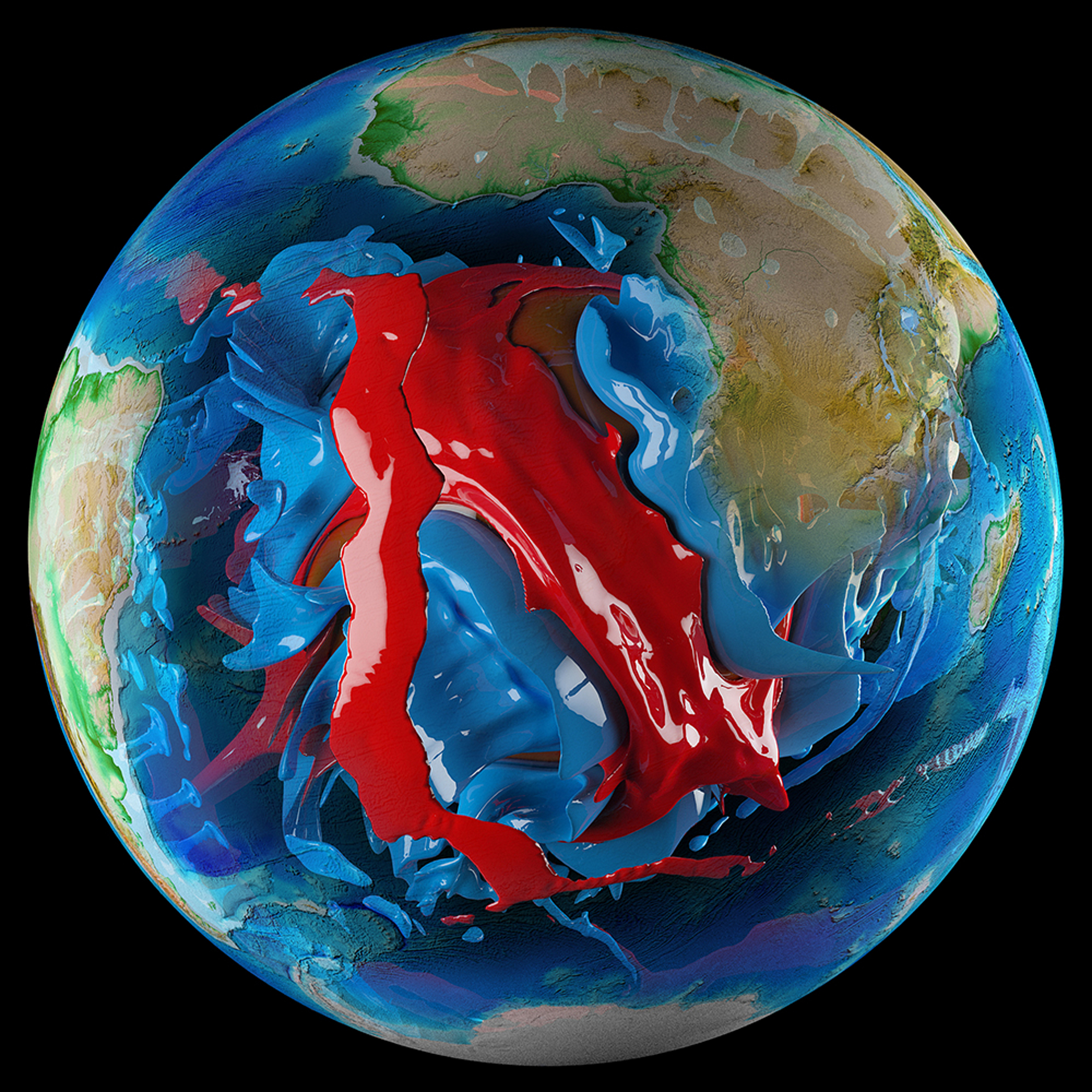 3D-Modell der Erde