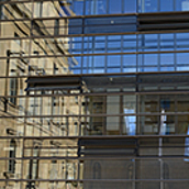 Verspiegelte Hausfassade