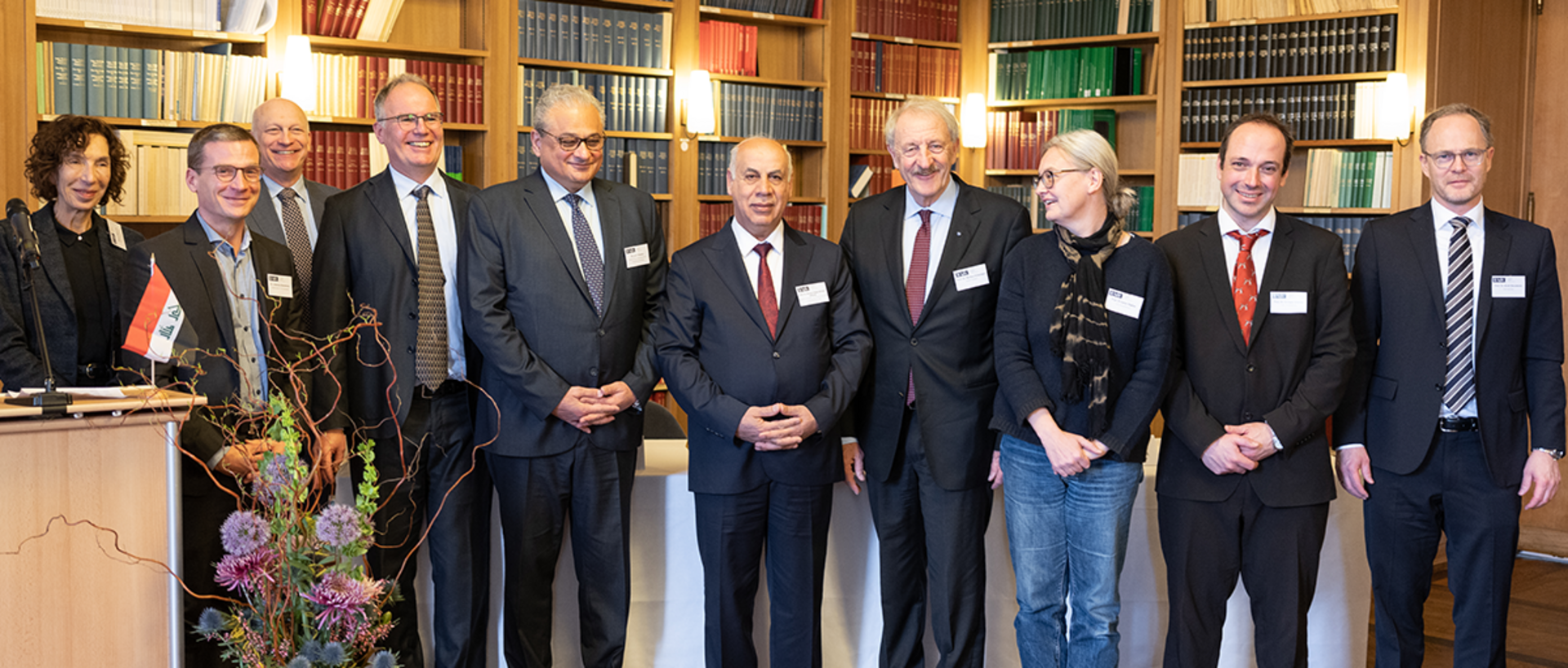 Gruppenbild Delegation aus dem Irak und BAdW