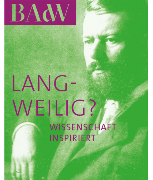 Max Weber auf dem Mediatheksflyer der Bayerischen Akademie der Wissenschaften