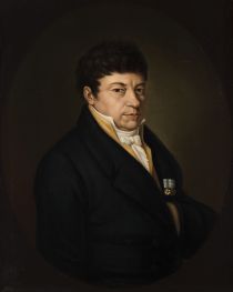 Portrait von Friedrich von Schlichtegroll auf Öl, 1812