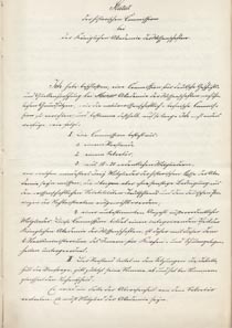 Satzung der Historischen Kommission bei der Akademie, 26.11.1858