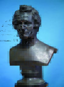 Büste von Johann Gottlieb Fichte aus Bronze