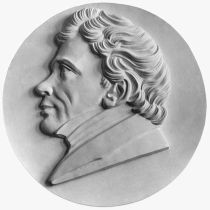 Schwarzweiß-Profil von Friedrich Wilhelm von Schelling 