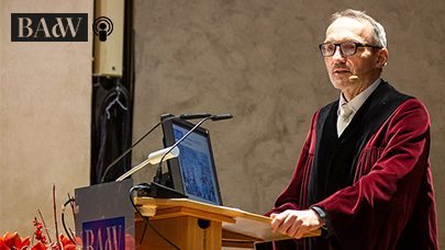 Josef Drexl bei seinem Vortrag