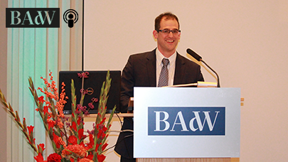 Christian Flow bei seinem Vortrag