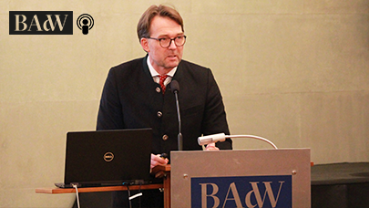 Matthias Tschöp bei seinem Vortrag